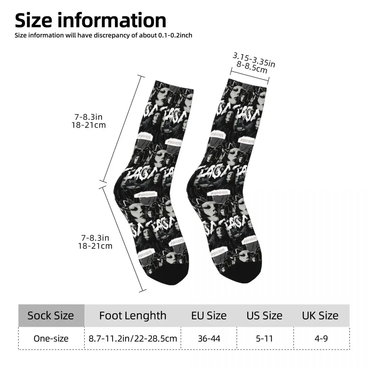 All Seasons Crew Stockings Lady Gaga Mayhem Album Socks Fashion Long Socks Accessories for Men Women Gifts