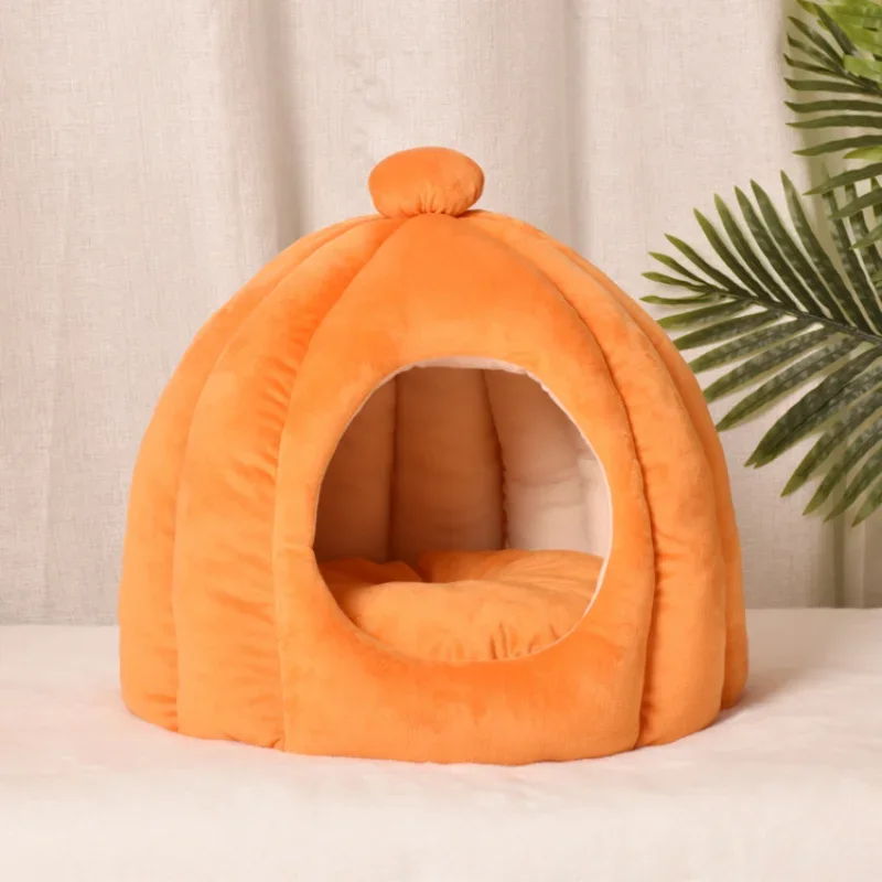 Cat House Removable and Washable Semi Enclosed Cat Villa Autumn and Winter All-purpose Warm Cat House Dog House Pet Supplies