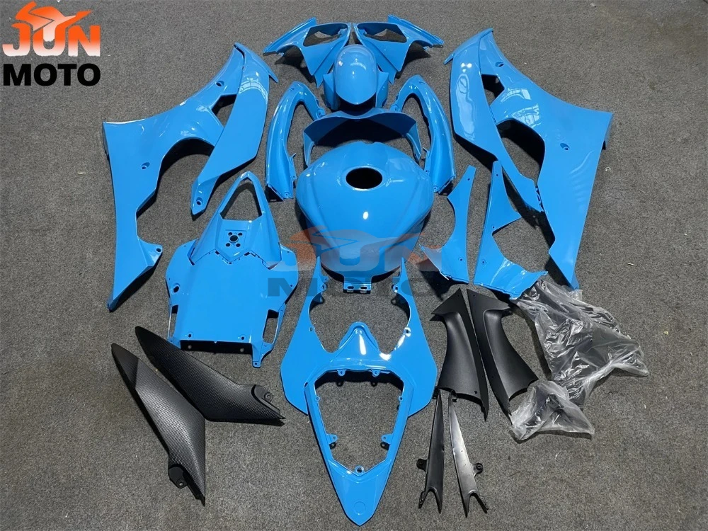 JUN Fit For YZF-600 YZF-R6 2008 2009 2010 2011 2012 2013 2014 2015 2016 08-16 blue fairings 08 09 10 11 12 13 YZF R6 fairing kit view 2