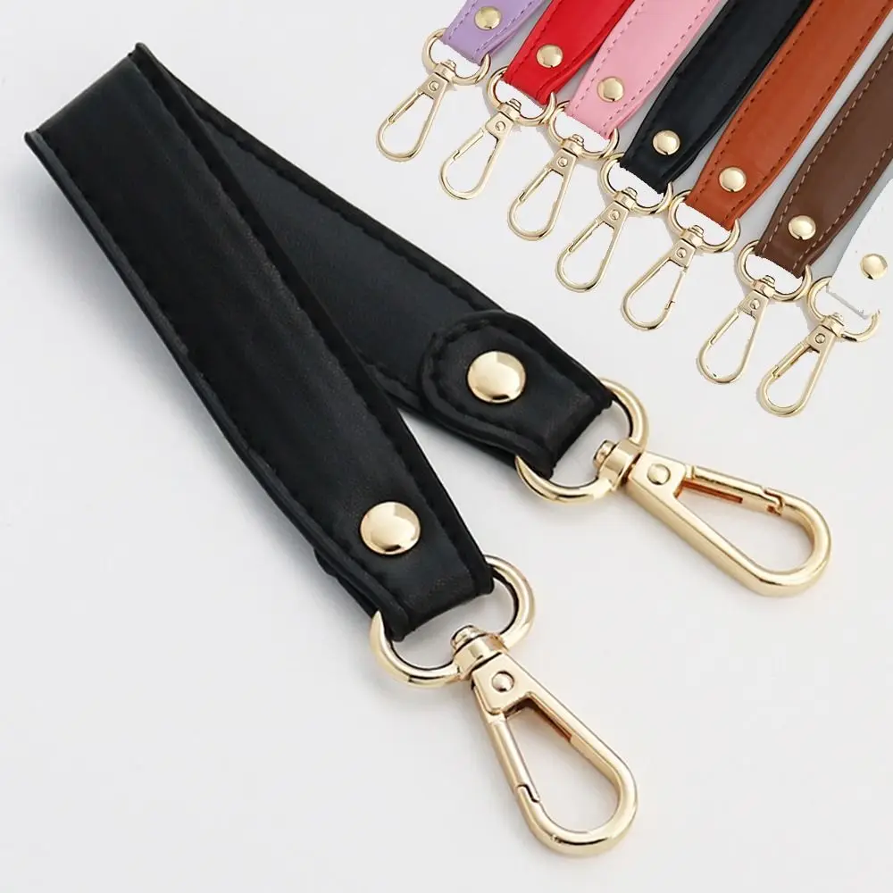 إكسسوارات الحقائب 28 سم حزام حقيبة جلدية قصيرة DIY استبدال مقبض حقيبة الأجهزة حزام الكتف العريض
