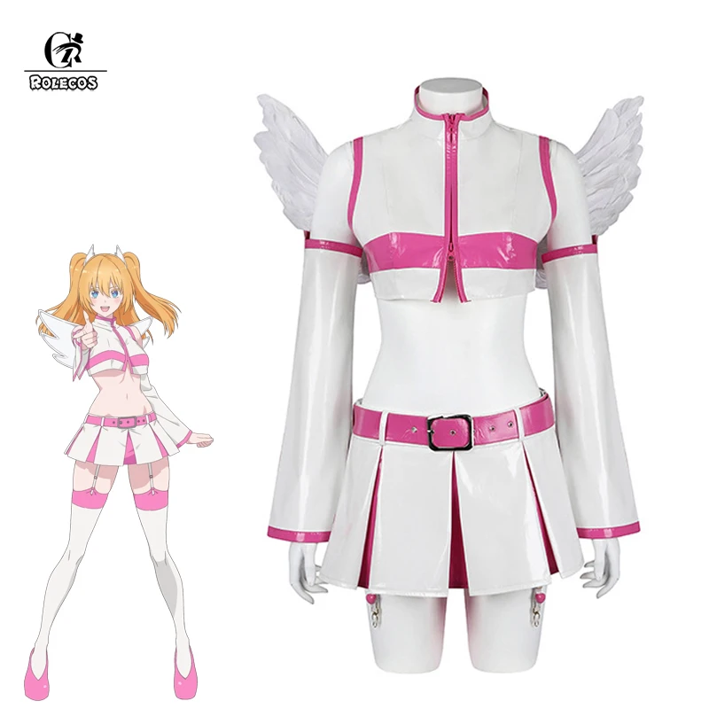 ROLECOS Anime 2.5 Dimensional Seduction Amano Ririsa Cosplay Costume With Wings Sexy Women Halloween Party Cosplay Fullset Suit