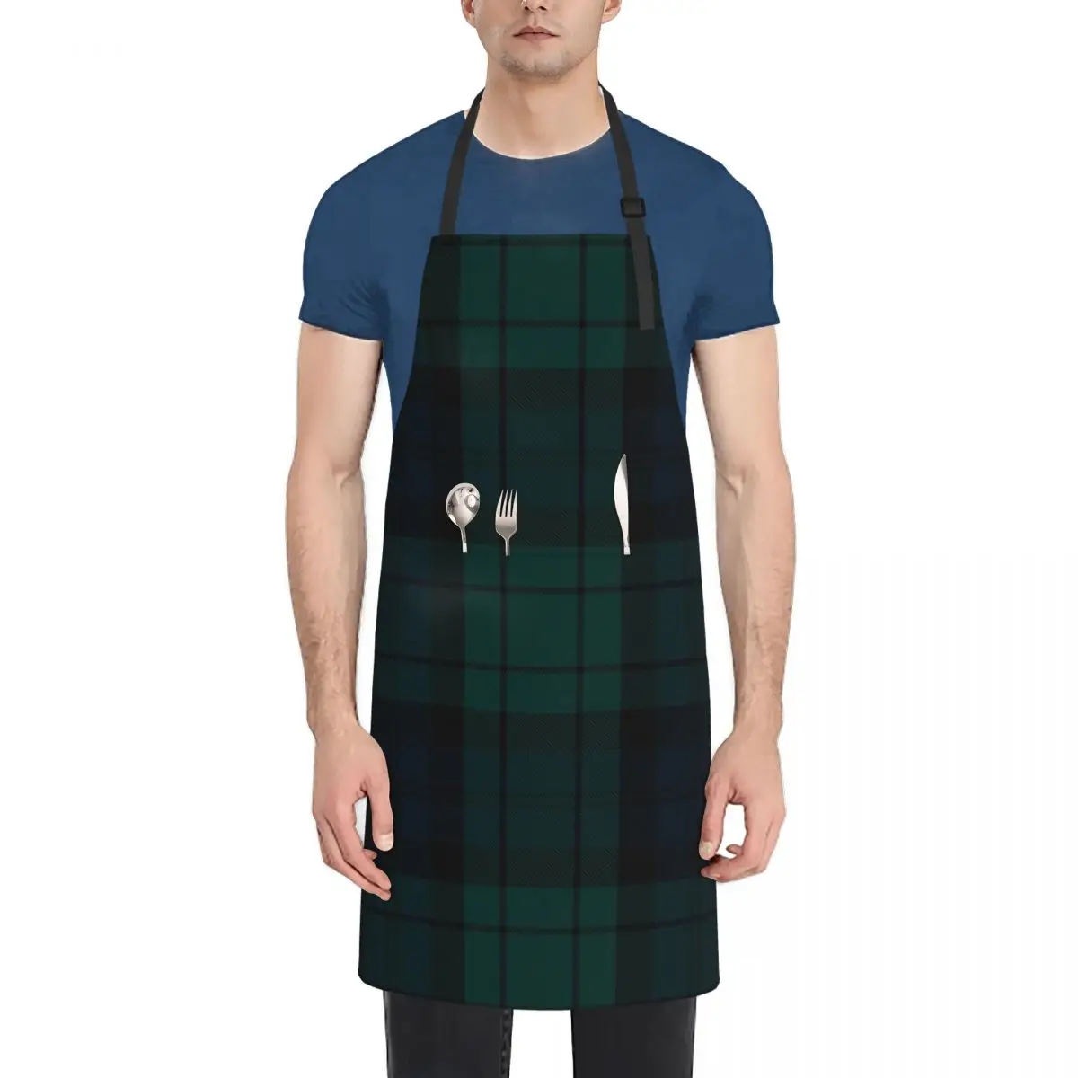 

Black Watch tartan Apron New year's chef costume Apron