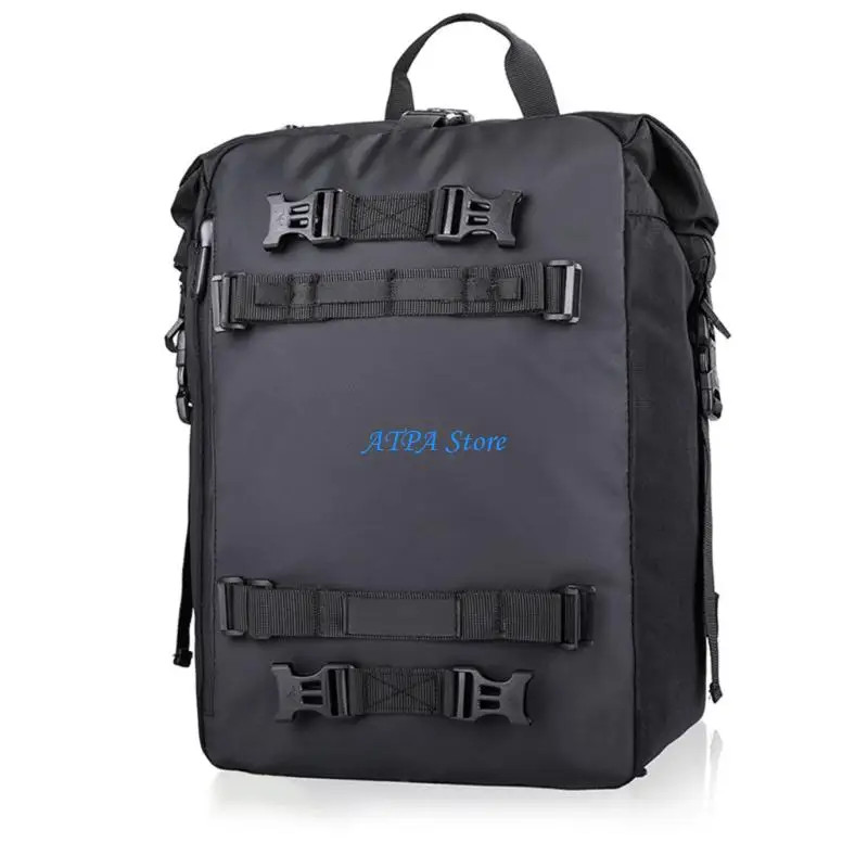 

U13C Waterproof Motorcycle Rear Bag Large Capacity Wear Resistant Crossbody Bag Motorcycle Tail Pack for Motor Car Bike