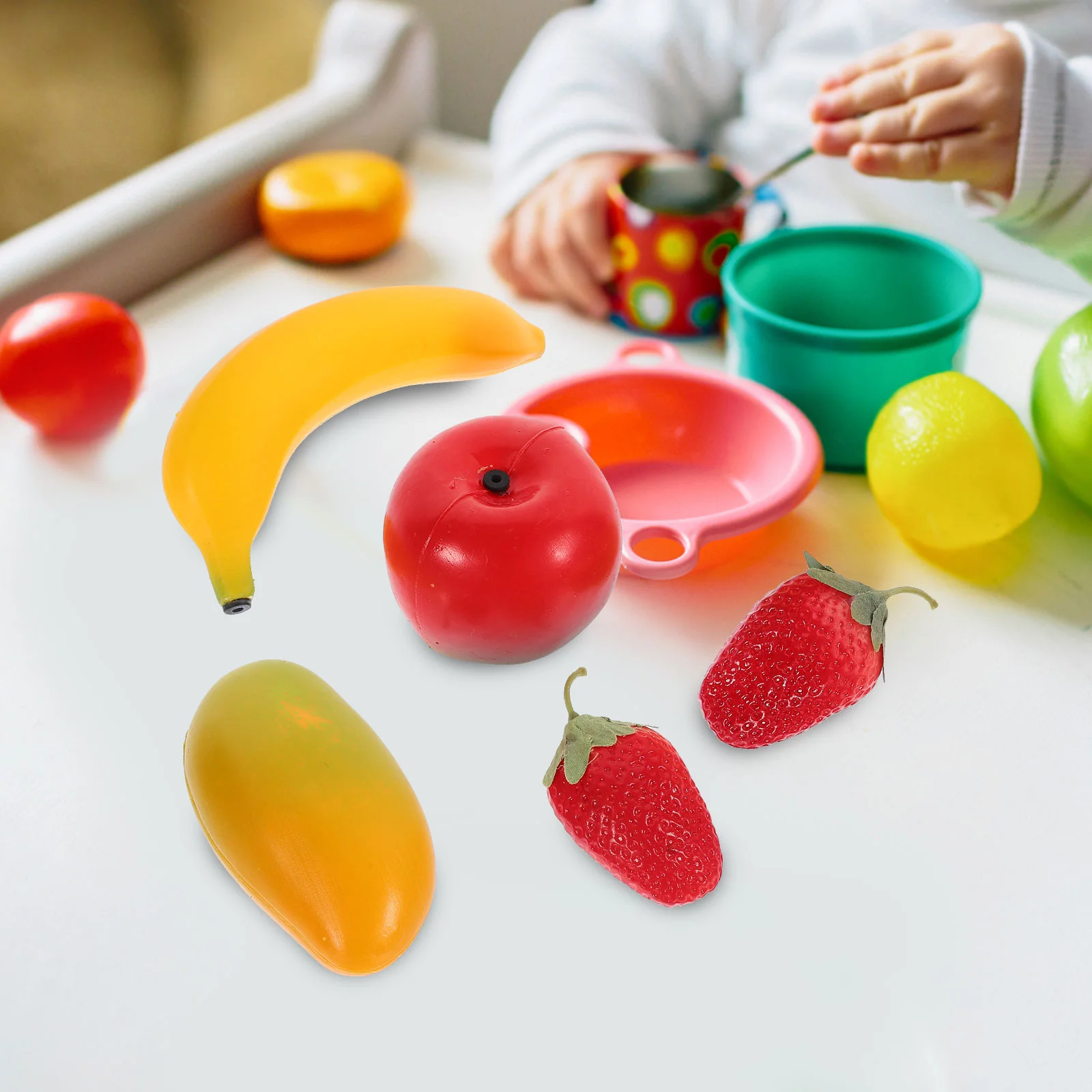 Bac à sable perSCH en forme de fruit pour adulte et enfant, instrument de musique simulé, shaker, jouet, maracas, abs, bébé