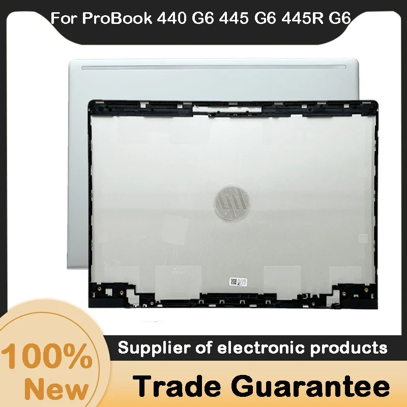 Tampa traseira LCD para laptop hp probook 440 g6 445 g6 445r g6, prata l44559-001, novo