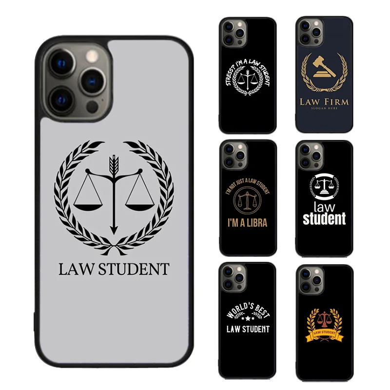 Law Student Lawyer Judge Phone Case cover For iPhone SE2020 15 16 14 13 Pro Max Coque 12 11 Pro Max For Apple 8 PLUS 7 fundas