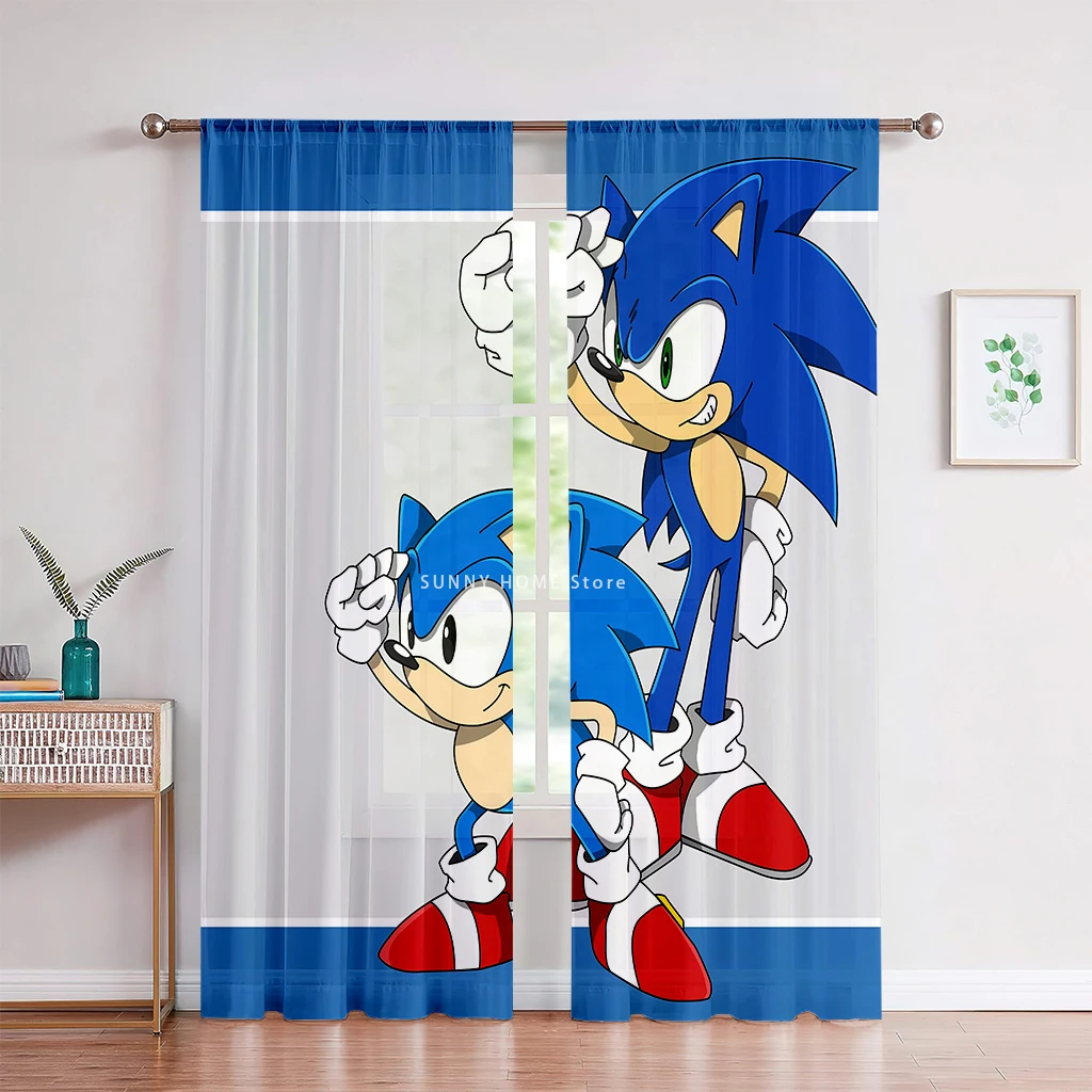 Cartoon Themed Printed Curtains, Bedroom, Living Room, Themed Hotel Polyester Fiber Rod Pockets, Kids Gifts, Home Decoration