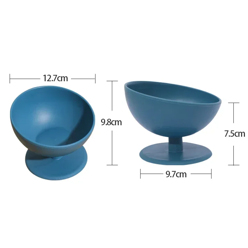 Cat Bowl Tilt Design High Foot Anti-overturning Neck Protection Food-Grade Feeding Dish Large Capacity Small Dog Food Feeder