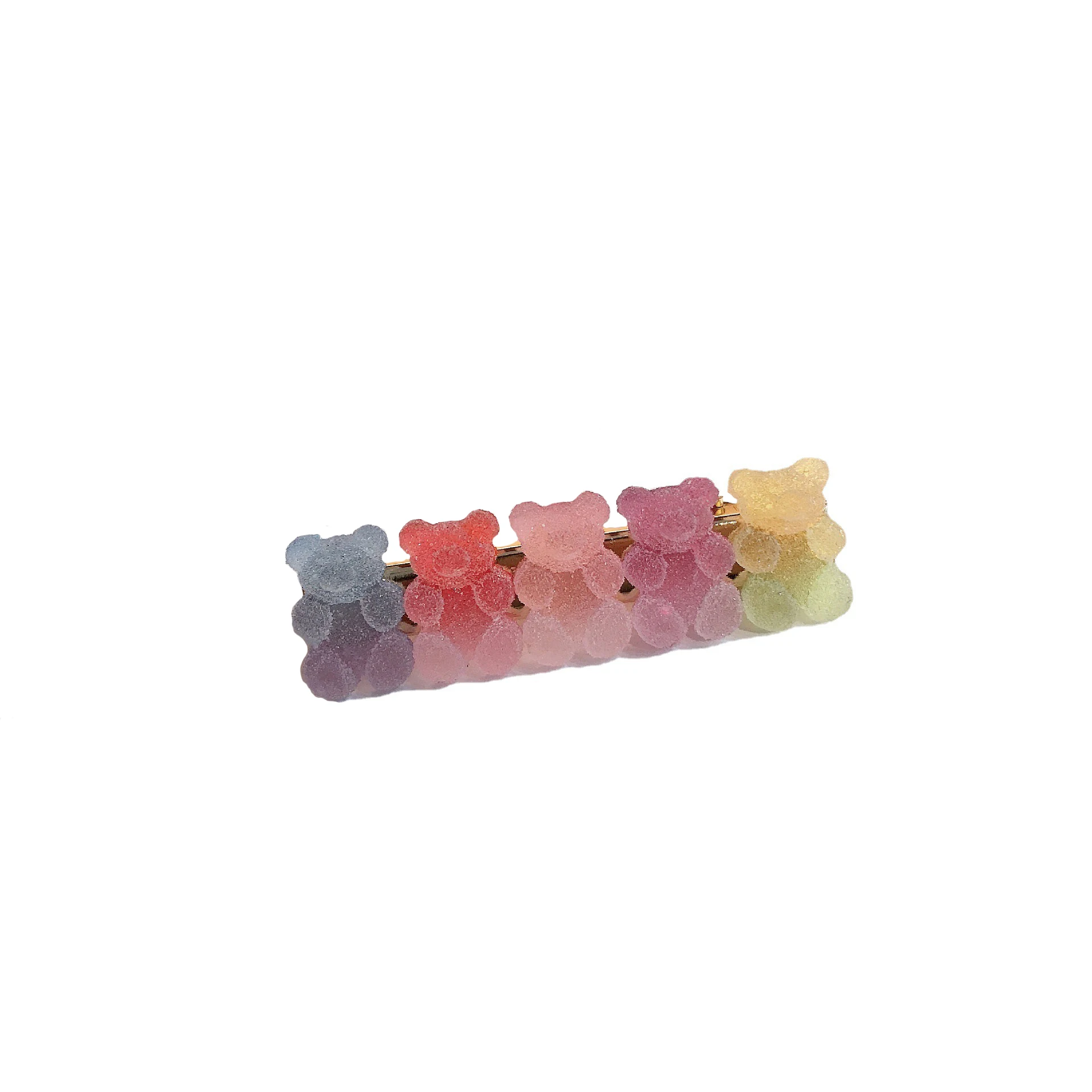 Marshmallow Gradient Bear copricapo nuovo cartone animato ragazza carina Clip laterale frangia dolce forcina accessori per capelli donna