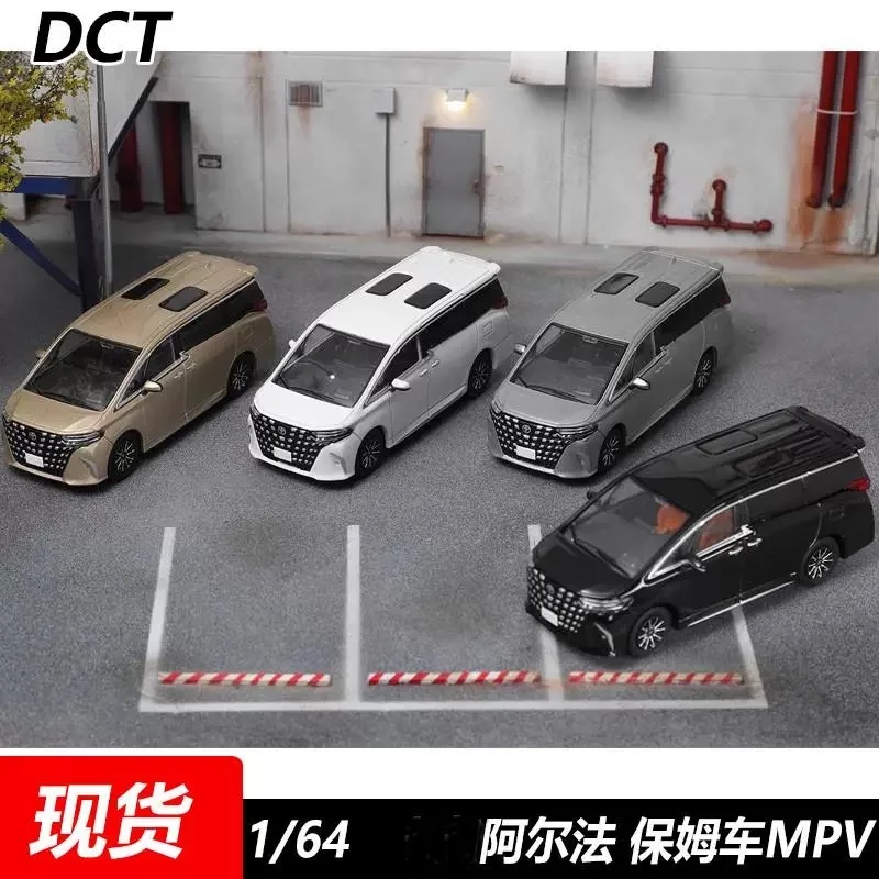 

DCT 1/64 Toyota Alphard няня автомобиль из сплава модель автомобиля игрушка бизнес-фургон подарок орнамент транспортные средства миниатюры коллекционные предметы