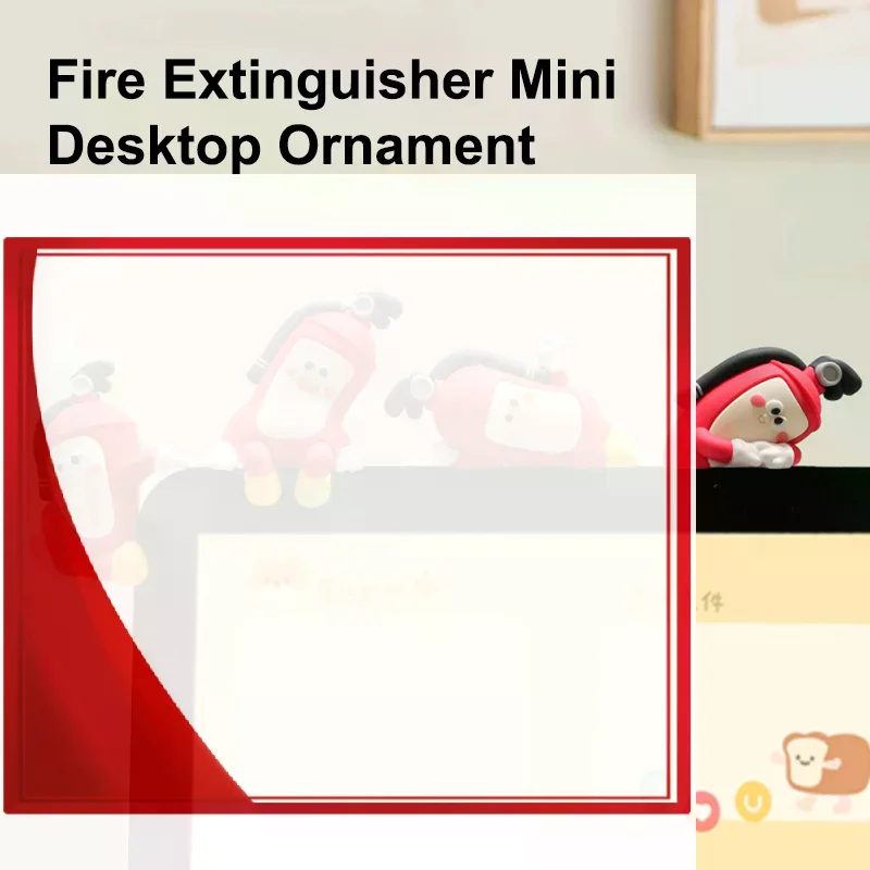 Mr. Extinguisher Mini Party Decoration Creative Central Control Screen Doll Ornaments Funny Resin Office Decor Wholesales 2026