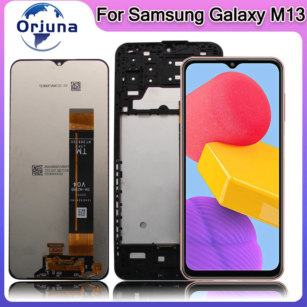 6.6\'\' For Samsung Galaxy M13 LCD Display Touch Screen Digitizer Assembly For Samsung M135 M135F SM-M135F/DSN Replacement Parts