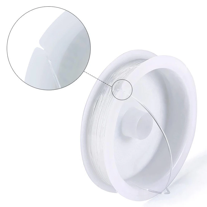 0.4-1mm Transparent Stretch Elastic Crystal Line Beading Rope String Jewelry Cord Wire Thread DIY Handmade Bracelet