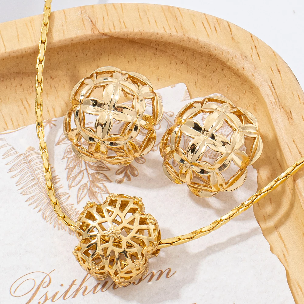 Edelstahl Hohle Anhänger-Ohrringe 2er-Set Geometrischer Schmuck Accessoires Damen Alltagsschmuck Mode-Schmuck Geschenke – Detail 5