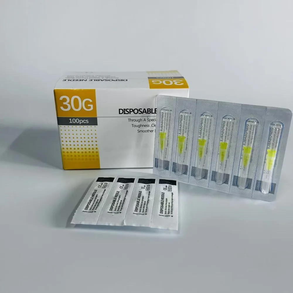 

100 шт./кор. одноразовая игла 30 г 4 мм 6 мм 8 мм 13 мм 25 мм маленькая игла для век, детали инструментов