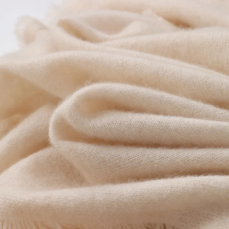 Sciarpa in cashmere glutinoso super morbida Uomo Donna Sciarpa versatile in maglia con nappe autunno inverno Offerta speciale Scialle caldo