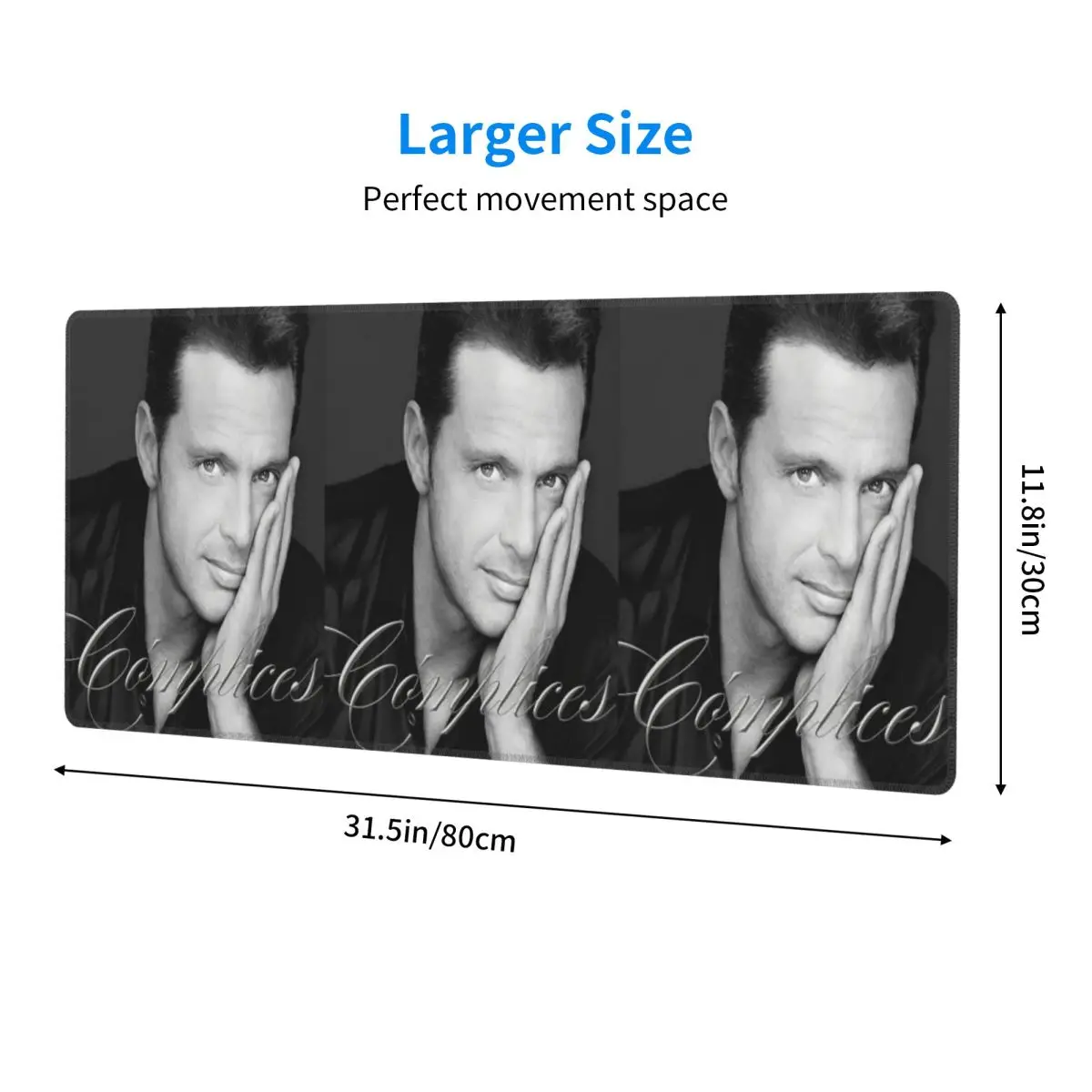 Large Mouse Pad Luis Miguel Singer Gamer PC Laptop Mats Keyboard Carpet Computer Gaming Office Accessories Desk Mat