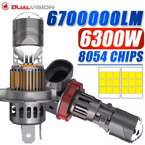6300W 6700000LM H7 H4 Canbus Car Headlight H11 H8 9005 9006 HB3 HB4 9012 hir2 LED Projector Bulb 6000K Auto Motorcycle Mini Lens