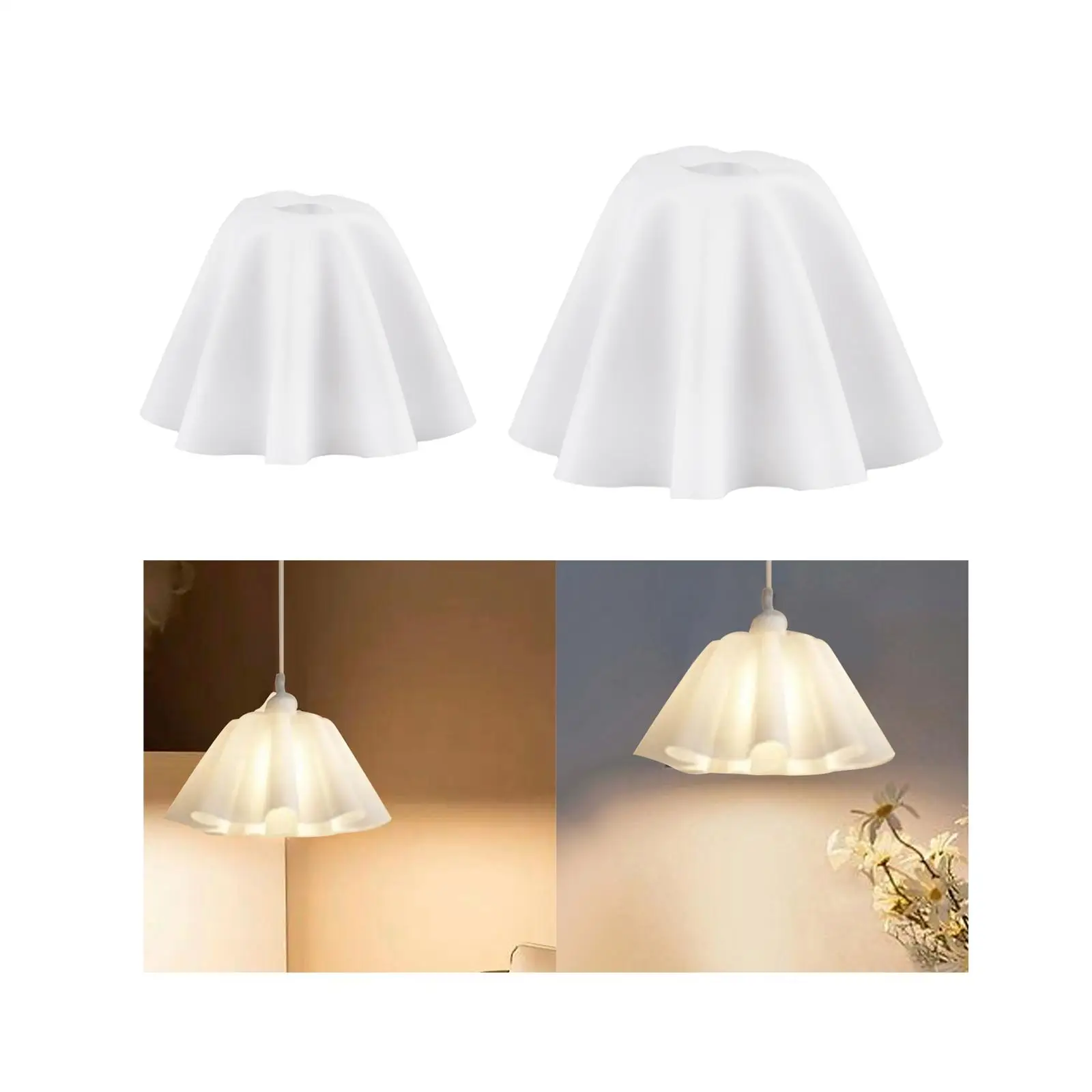 PVC Shade for Table Lamp, Replacement Cover for Desktop Lighting