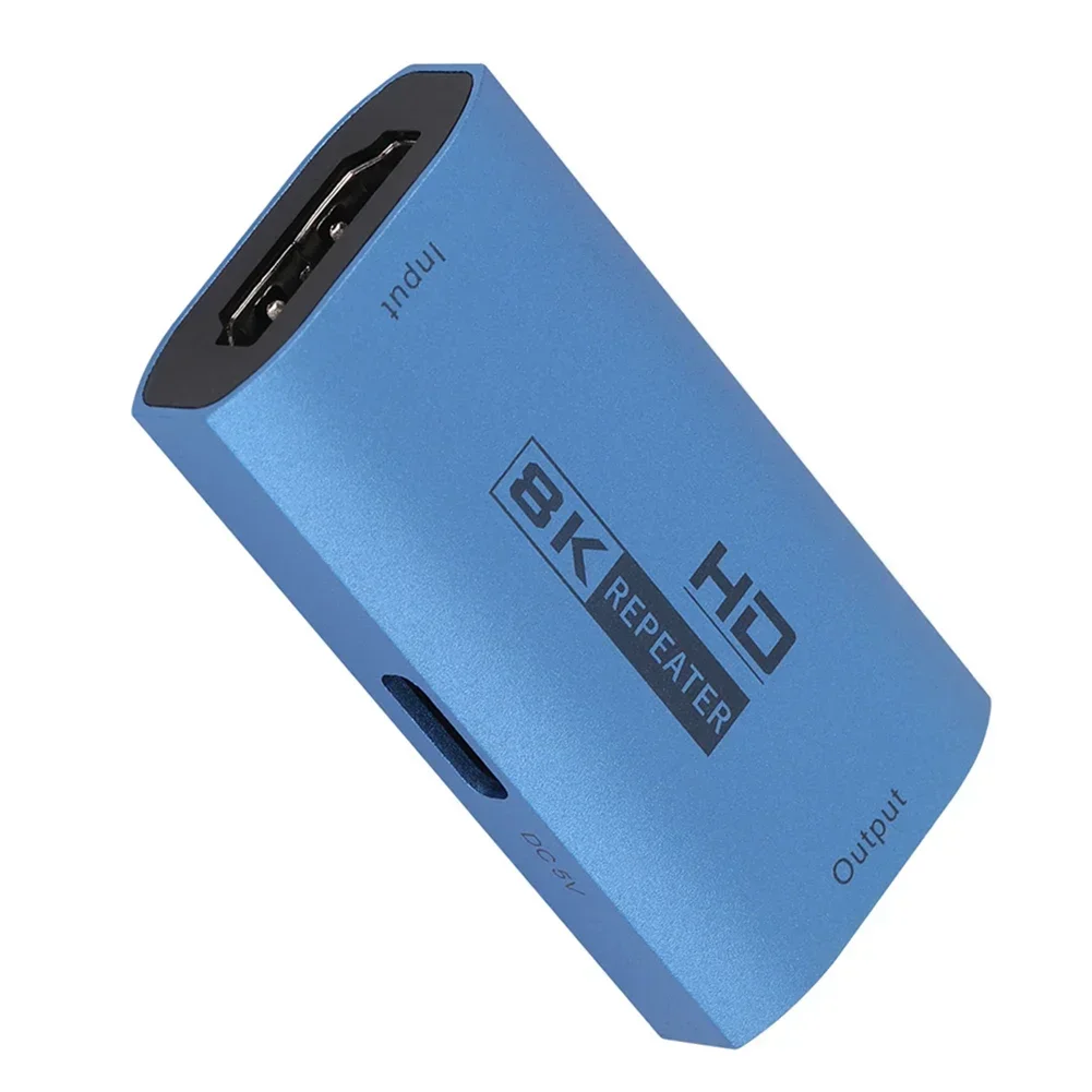 Repeater przedłużający HDMI 8K, przedłużacz kabla HDMI 8K@60Hz, wzmacniacz sygnału, adapter HDMI 2.1 HDR 3D, konwerter wideo — zdjęcie produktu 4