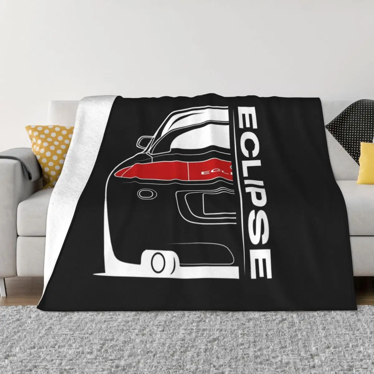 

Eclipse 2G DSM Red Blanket Soft Warm Flannel Throw Blanket Bedding for Bed Living room Picnic Travel Home Sofa