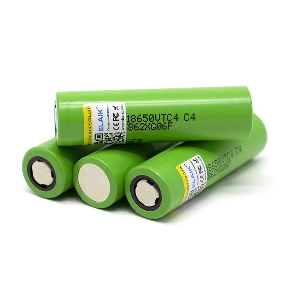 100% brand new 3.6V 18650 C4 2000mAh lithium-ion rechargeable battery US18650VTC4 30 A flashlight toy discharge