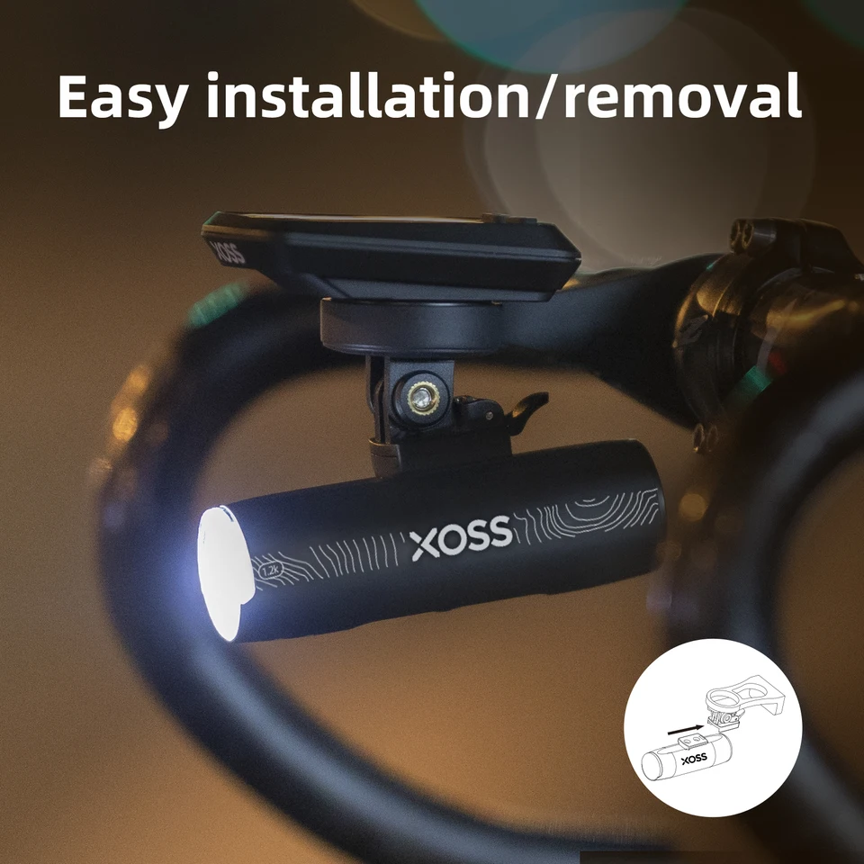 XOSS 200-3000ルーメン バイクライト XL1200 ヘッドライト 防水 充電式
