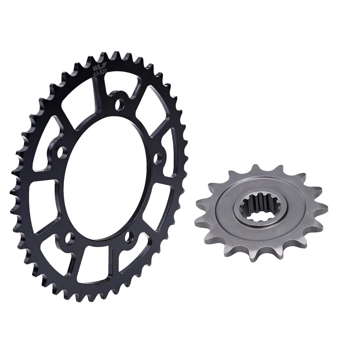 520 15T+43T Motorcycle Front Rear Sprocket for Kove 500X 500 X