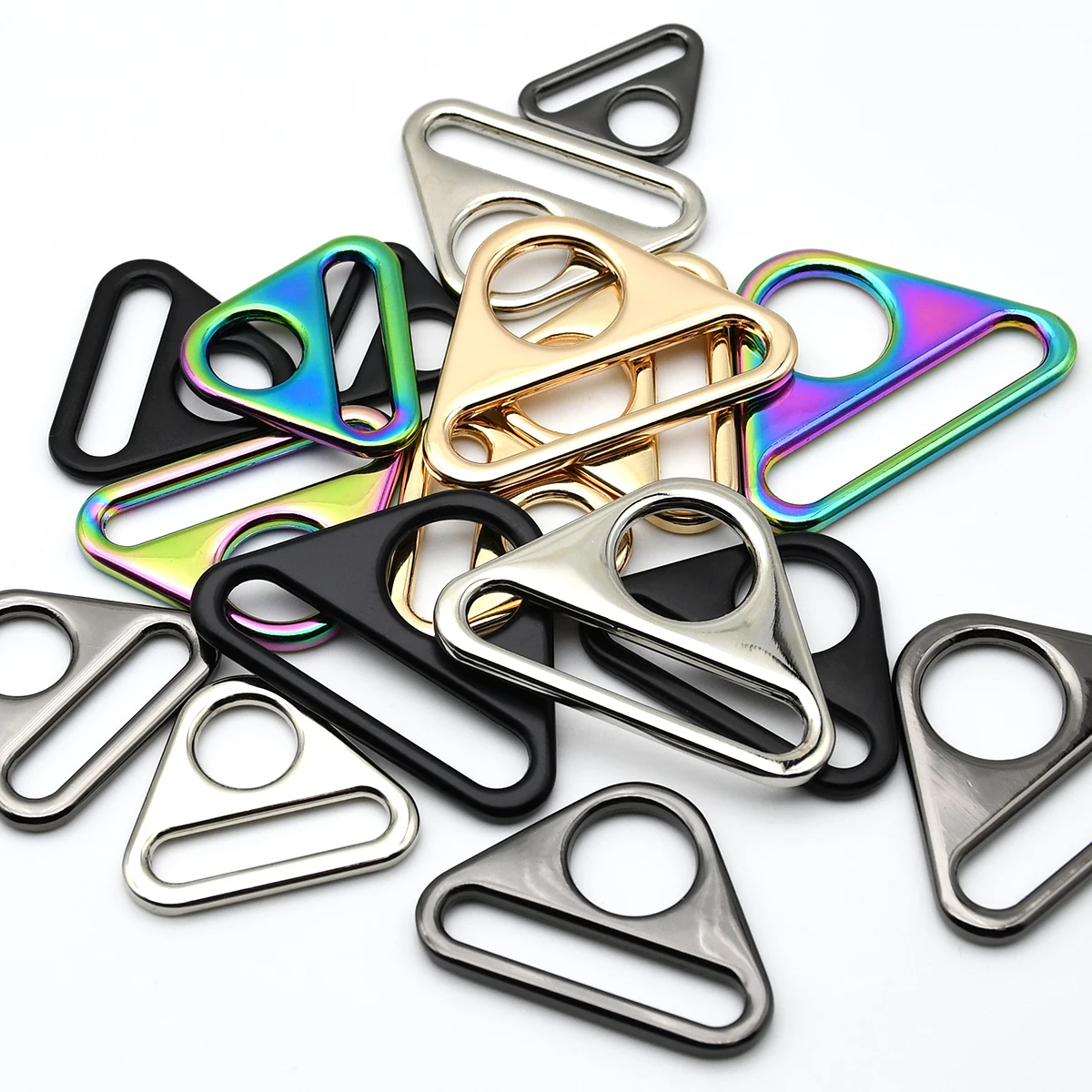 5pcs โลหะสามเหลี่ยมแหวนหัวเข็ม - Leatherwork Hardware บทวิจารณ์และราคา