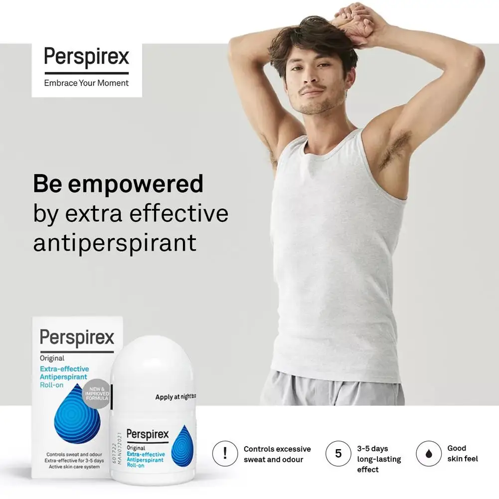 Perspirex Antyperspirant Gentle Comfort Usuwa Pot Ciała Dezodorant Niepodrażniający Kontrola Pod Pachami Odświeżający Zapach Ciała