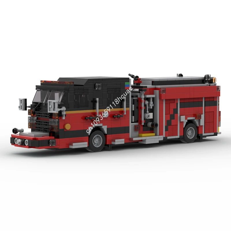

1210 шт. MOC Спартанский Метро Звездный двигатель пожарная машина городской огонь модель строительные блоки игрушки на день рождения рождественские подарки