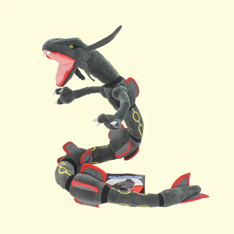 Pokemon Rayquaza ตุ๊กตาตุ๊กตา Animation หมอนเดสก์ท็อปเครื่องประดับตกแต่งโครงกระดูก Bendable ของเล่นเด็กคริสต์มาสของขวัญ