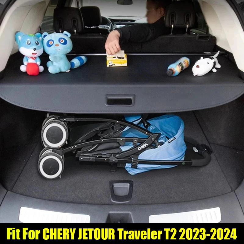 

Tailbox Storage Partition Baffle Suitable for CHERY JETOUR Traveler T2 2023 2024 Trunk Cover Curtain Board Partition Accessories