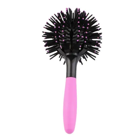 1pc New 3D Round Hair Comb Hair Brush Salon Styling 360 Degree Ball Hairdressing Tools Detangling Hair Brush Heat Resistant Comb
