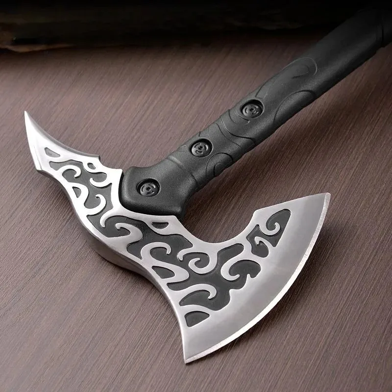 

Alloy Steel Firewood Chopping Axe Household Multi-functional Portable Outdoor Camping Tree Felling Axe Anti-slip Handle Tool