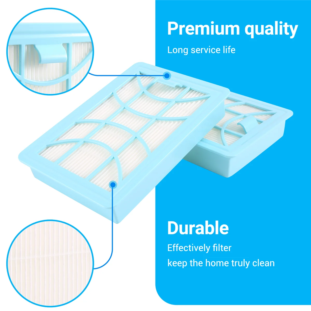 เปลี่ยนแผ่นกรอง HEPA สำหรับเครื่องดูดฝุ่น Philips CP0616 FC9728 FC9730 FC9731 FC9732 FC9733 FC9735 FC9734
