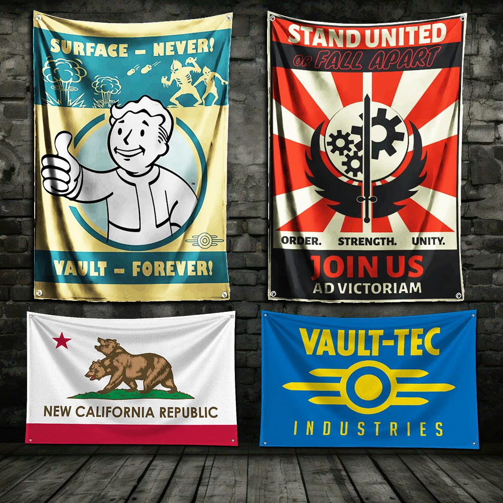 3x5 Ft Vault-Tec Caesar's Legion Flag Polyester Digital Printing Banner for Garage Wall Out Door Decoration With Brass Grommets