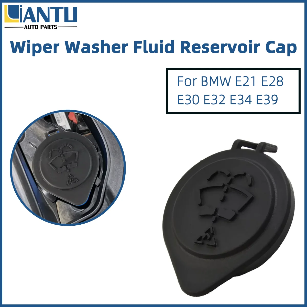 

Wiper Washer Fluid Reservoir Cap 1/2/5Pcs Fit Bmw E21 E28 E30 E32 E34 E39 Premium Heat Resistant Anti-Aging Stable Car Accessory