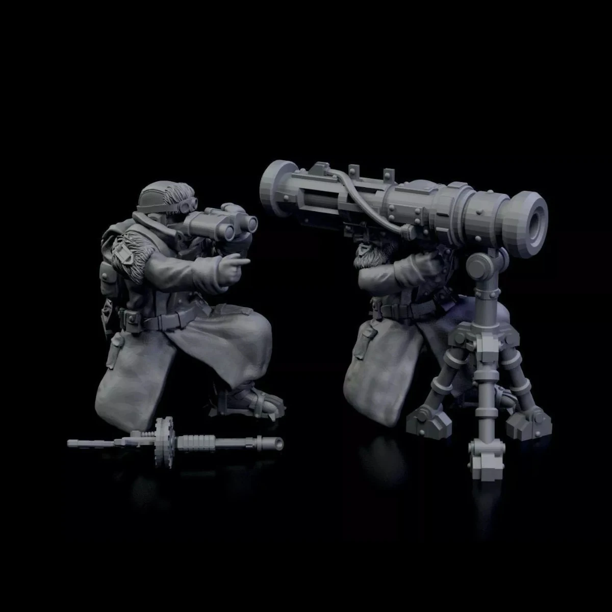 1/35 resin unpainted model kit, Valhalla Ice Warrior mortar unassembled and unpainted GK