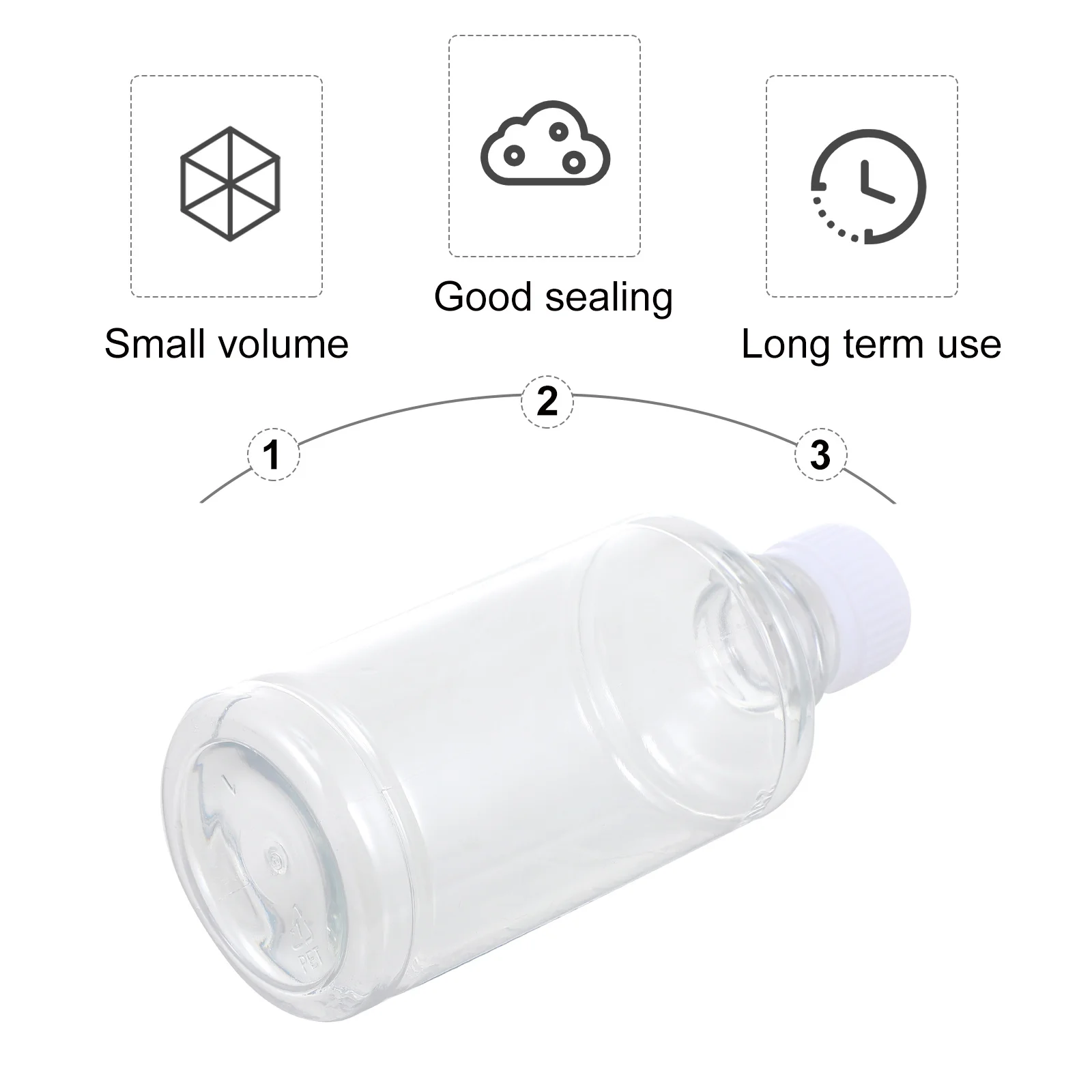 

12pcs Laboratory Reagent Bottle Leakproof Pet Plastic Bottle For Chemistry Experiment Durable Water Liquid Storage With Lid