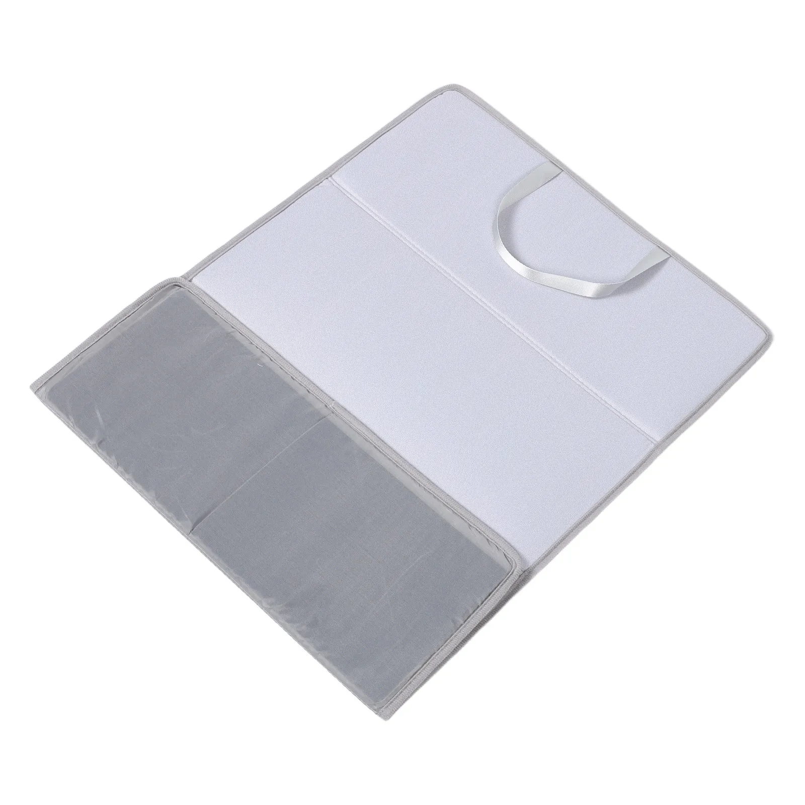 لوح كي قابل للطي رمادي 4 أضعاف مقاومة للحرارة المحمولة السفر منضدية الكي حصيرة العزل الحراري وسادة أضعاف بطانية حديد