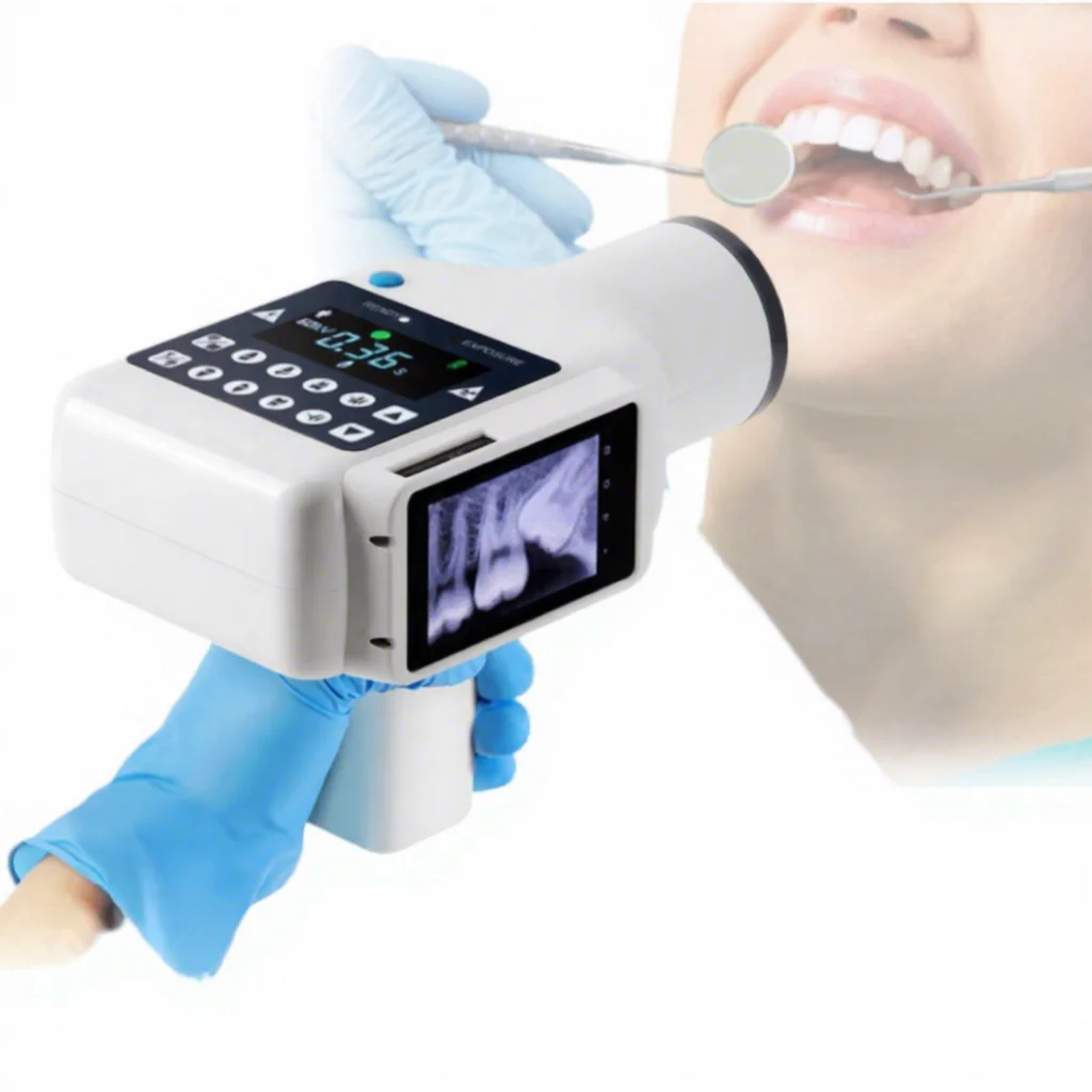 

ZY-Med Portable Handheld Electric Dental X-ray Machine Class II Built-in Display Digital RVG Intraoral Sensor Touch Screen