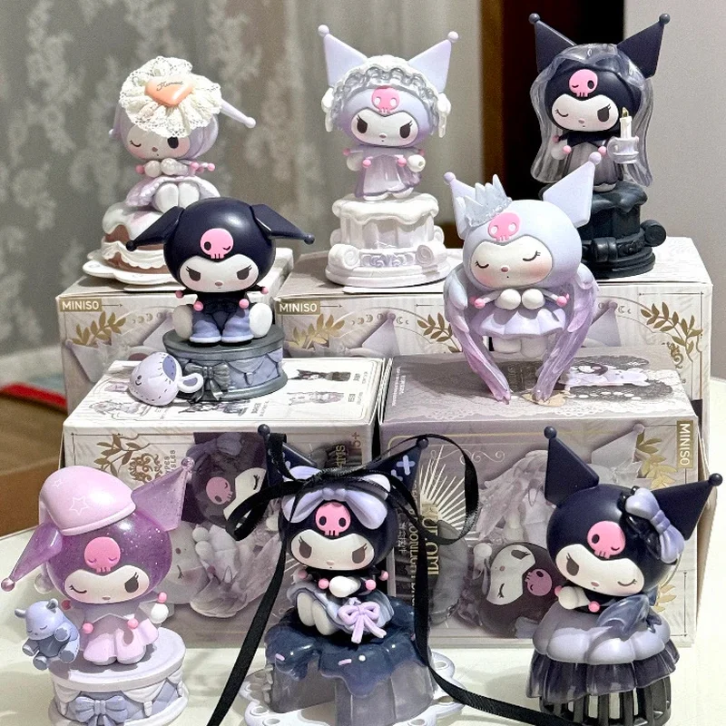 Neue Sanrio Kuromi Daytime Moon Serie Blind Box Niedliche Desktop-Ornamente Puppen Dekorative Accessoires Mädchen Geschenk Figur Puppenmodell