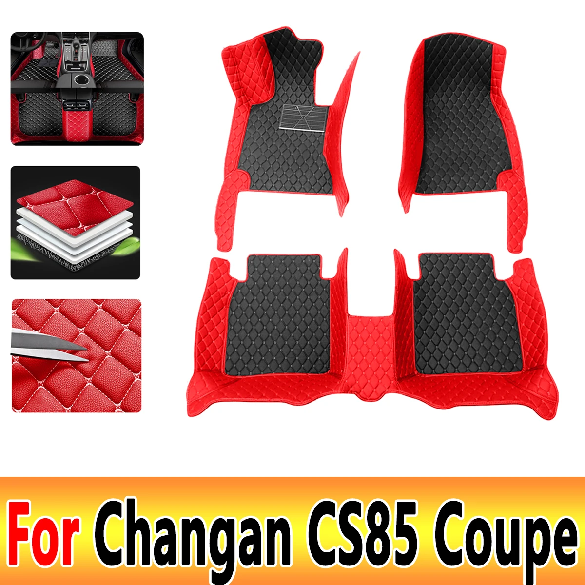 

Car Floor Mats For Changan CS85 Coupe 2023 2022 2021 2020 2019 Foot Pads Carpets Auto Accessories Interior Decoration Cover Rug