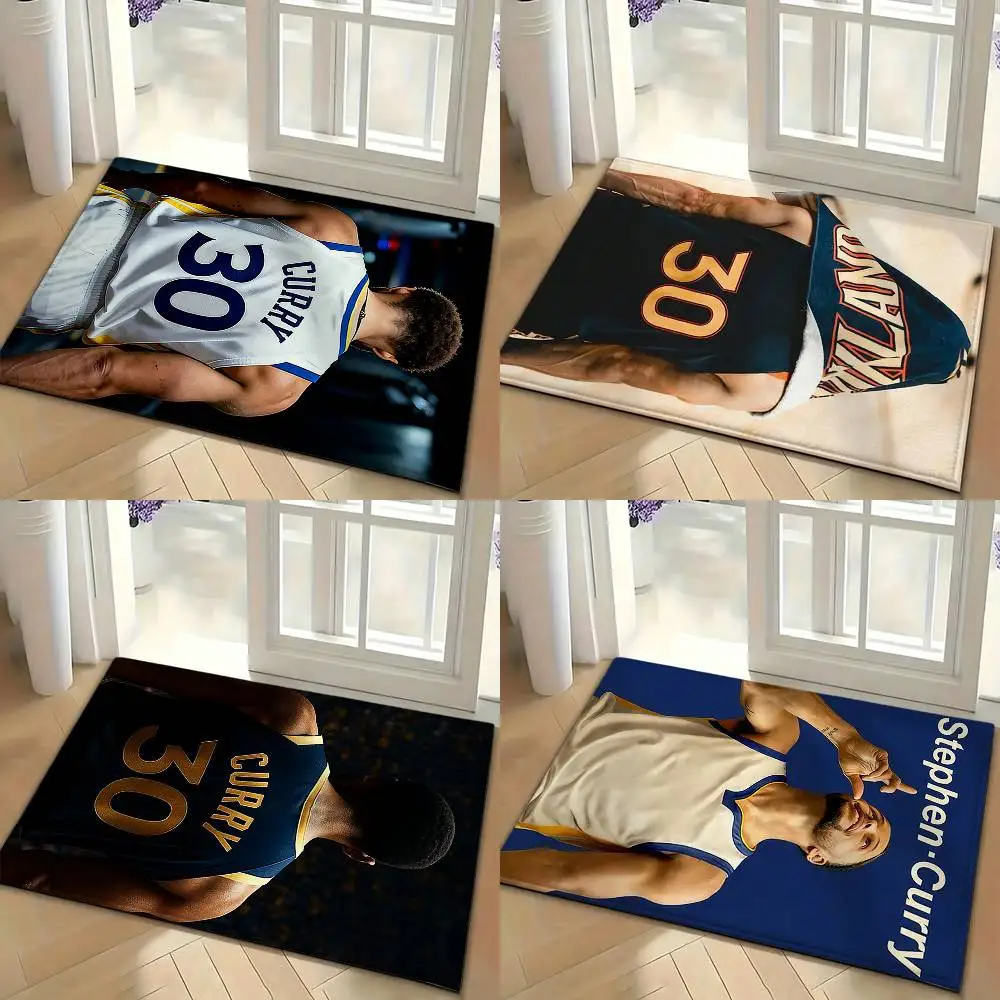 Basketball S-Stephen C-Curry Floor Mat Soft Non Slip for Entry Door Bathroom Indoor Home Decorative Carpet