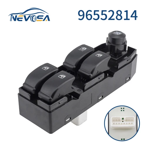 NEVOSA de alta calidad para Chevrolet Optra Lacetti 96552814 Auto nuevo interruptor elevador de ventana delantera izquierda LHD accesorios de piezas de coche