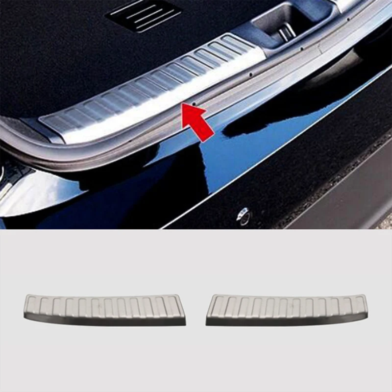 2 PCS Car Styling Accessories for Toyota 2015 PRIUS 50 Retrofit Scratch Plate Bumper Protector Stainless Steel Trim