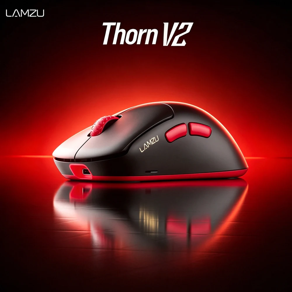 LAMZU THORN V2 Dual Mode Wireless Gaming Mouse 8000Hz Polling Rate