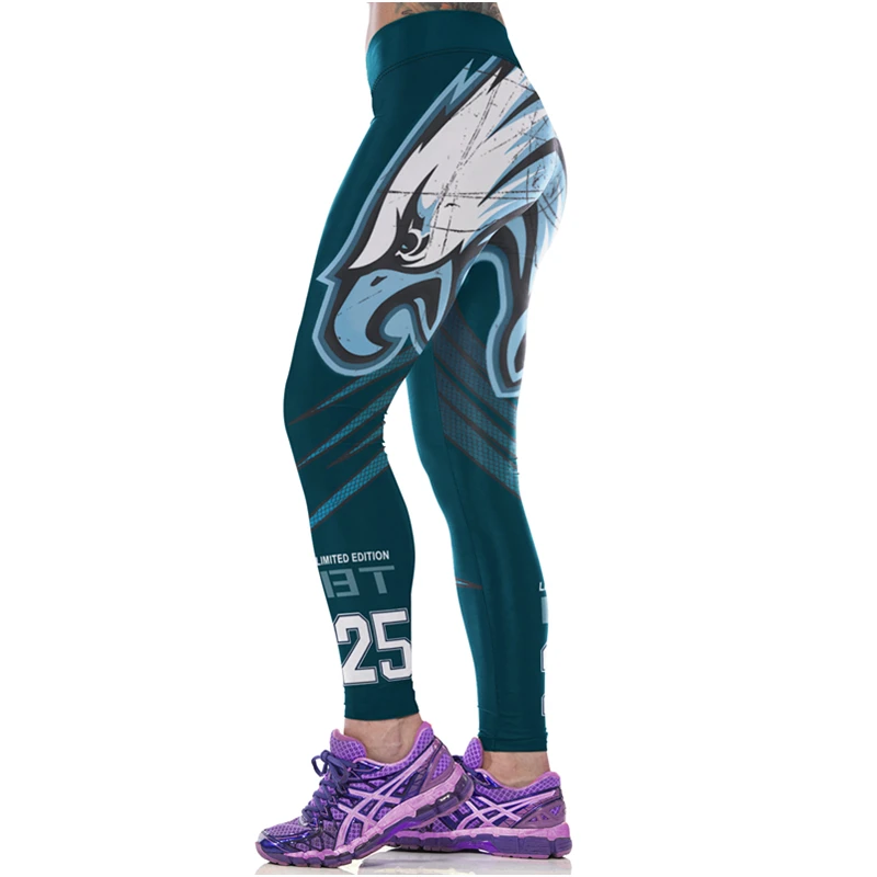 Women Sports Leggings Eagle Hawk Print 3D Quick Dry Gym Legging Running Sportwear High Waist Slim Fitness Pants Jogging Jeggings