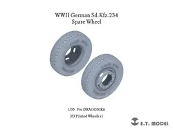 ET MODEL  P35-109 , WWII German Sd.Kfz.234 Spare Wheel (3D Printed), , 1/35